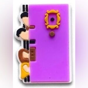 FRIENDS Iconic Peeking Around Door Shoe Charm for Crocs Shoes or Bags - New